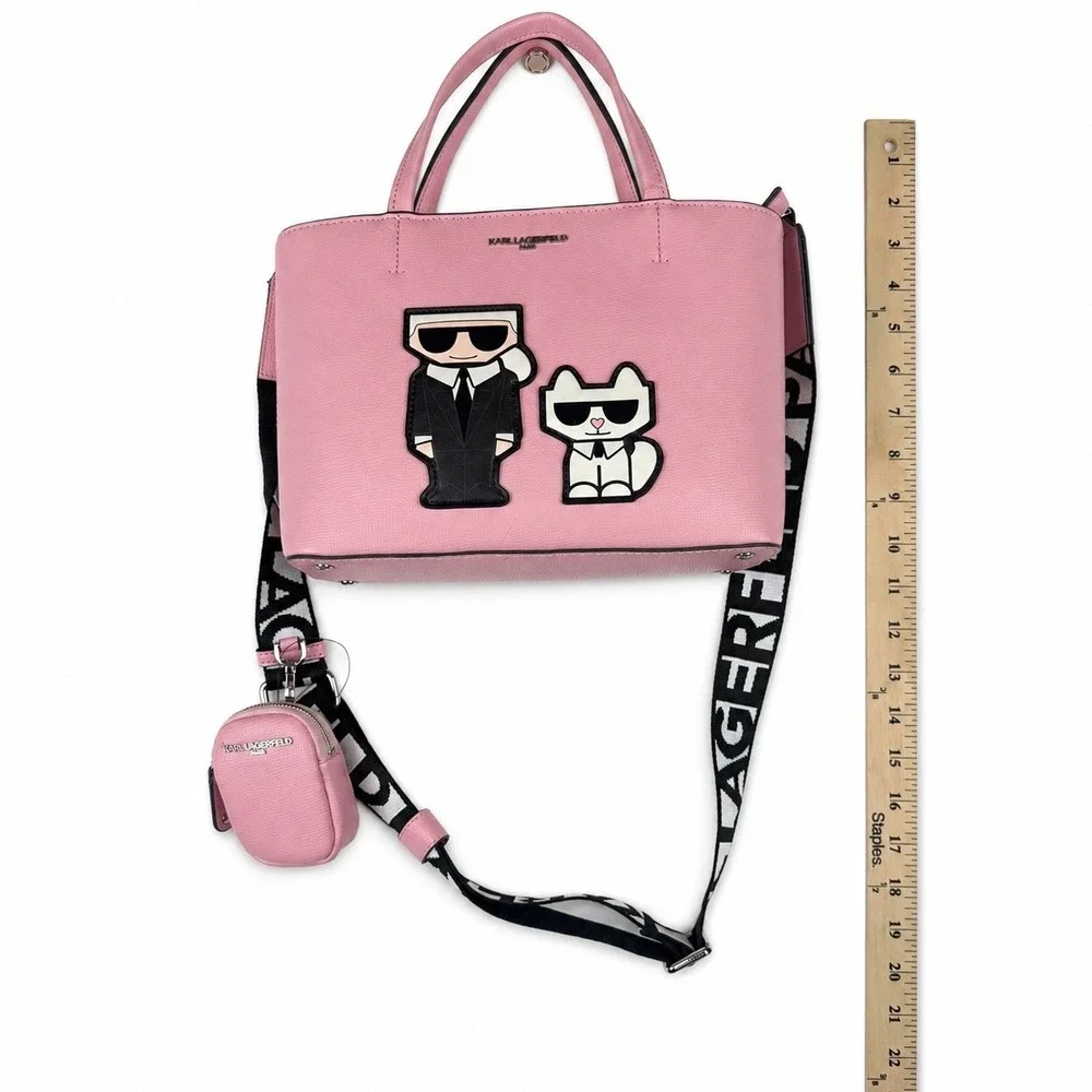 Karl Lagerfeld Paris Maybelle Pink Crossbody Bag Karl Choupette LH5AX9BM